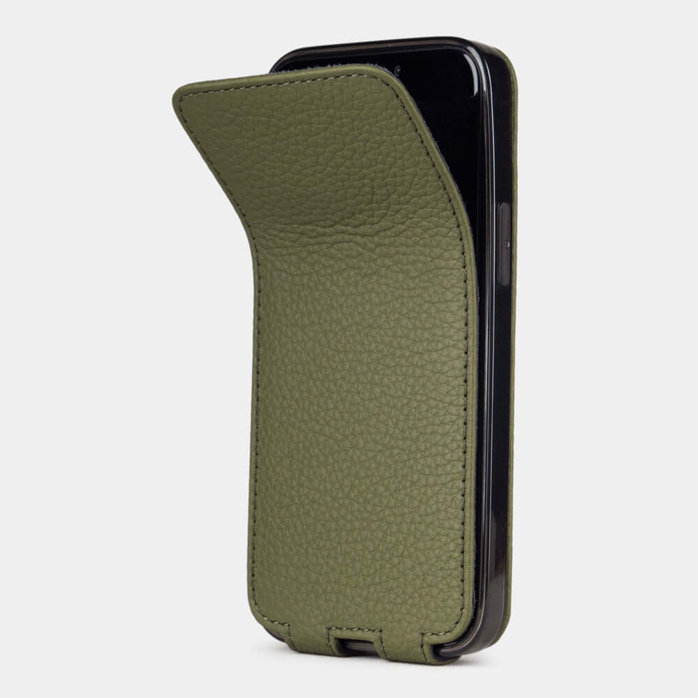Premium Leather Case iPhone 12 mini Green | Marcel Robert - 6