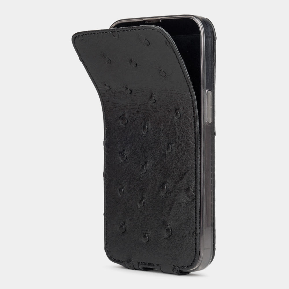 case iPhone 13 Pro Max ostrich black