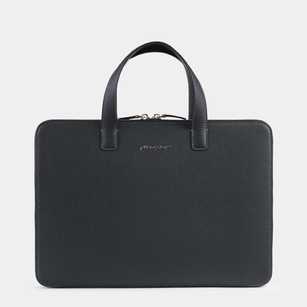 Premium Black Leather Laptop Bag 14'' Bocage | Marcel Robert - 0