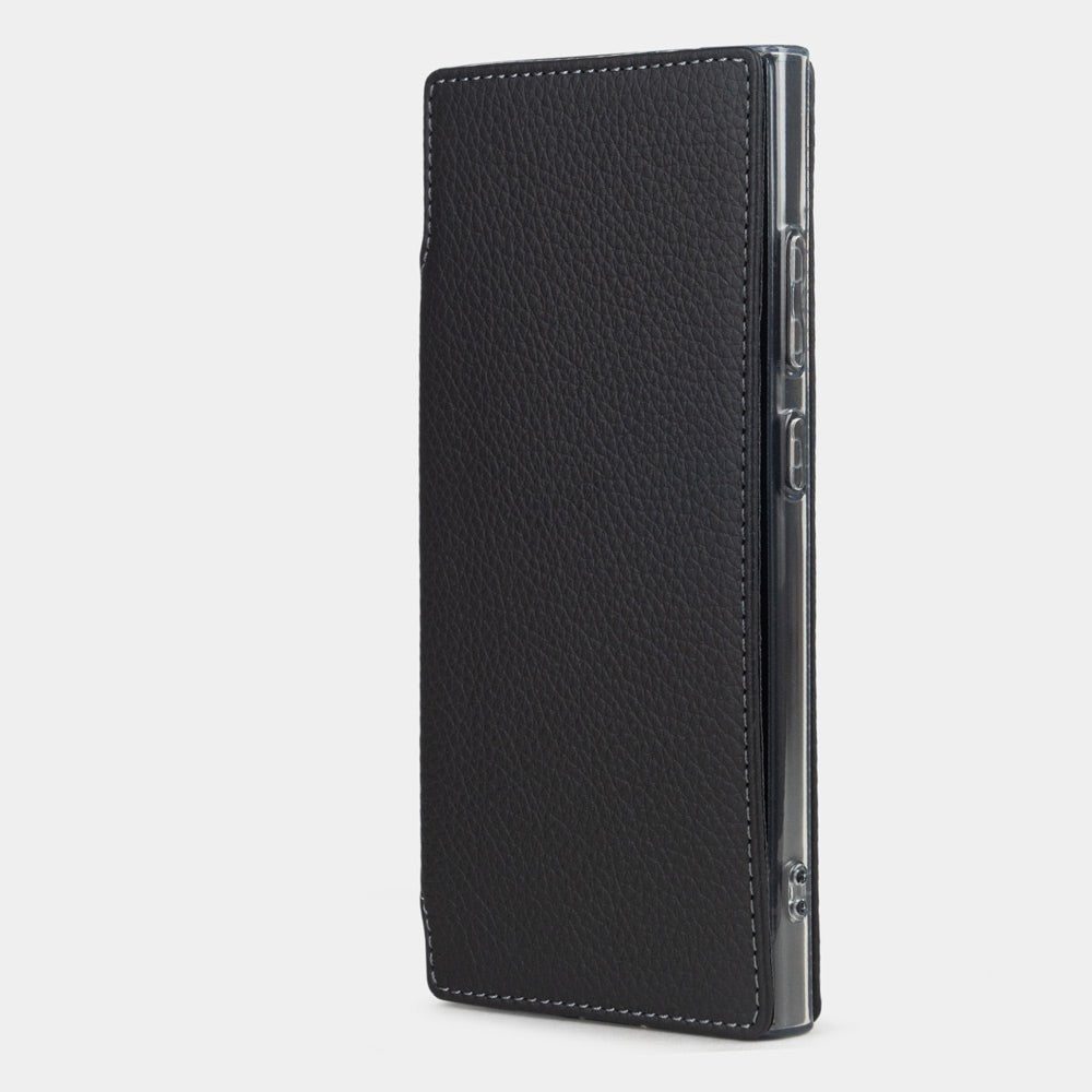 Folio Black Leather Case Galaxy S24 Ultra | Marcel Robert - 3