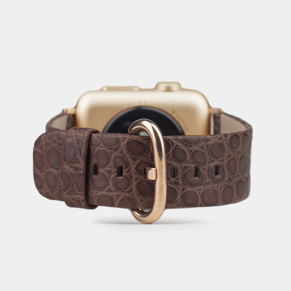 Armband Apple Watch 41/42mm Alligator braun