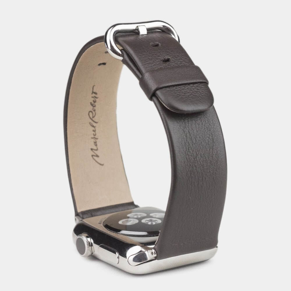 Leather Strap Apple Watch 45/46mm Brown | Marcel Robert - 7