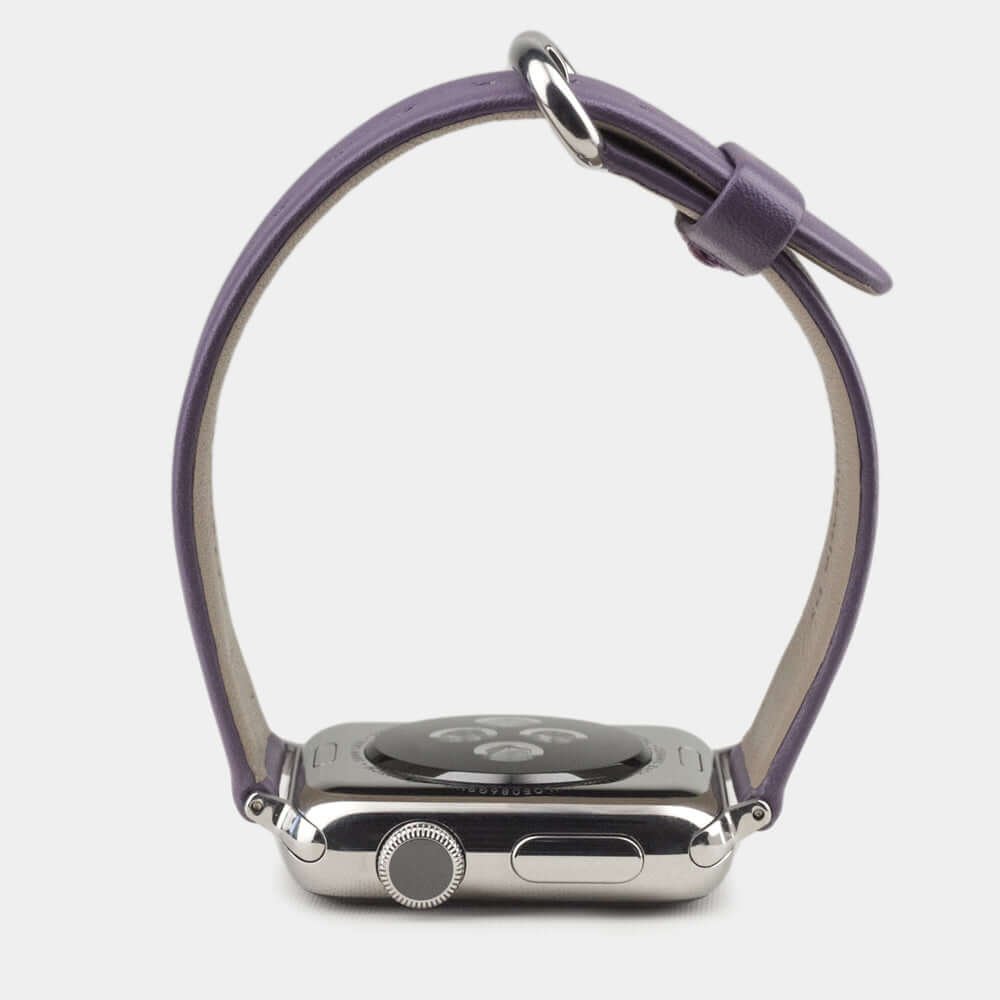 Calfskin Strap Apple Watch 38/40/41mm Violet | Marcel Robert - 3