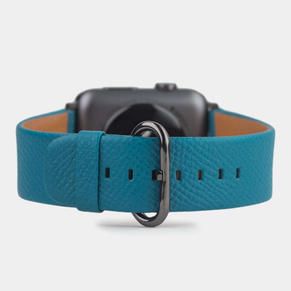 Calfskin Strap Apple Watch 41/42mm Bright Blue | Marcel Robert - 9