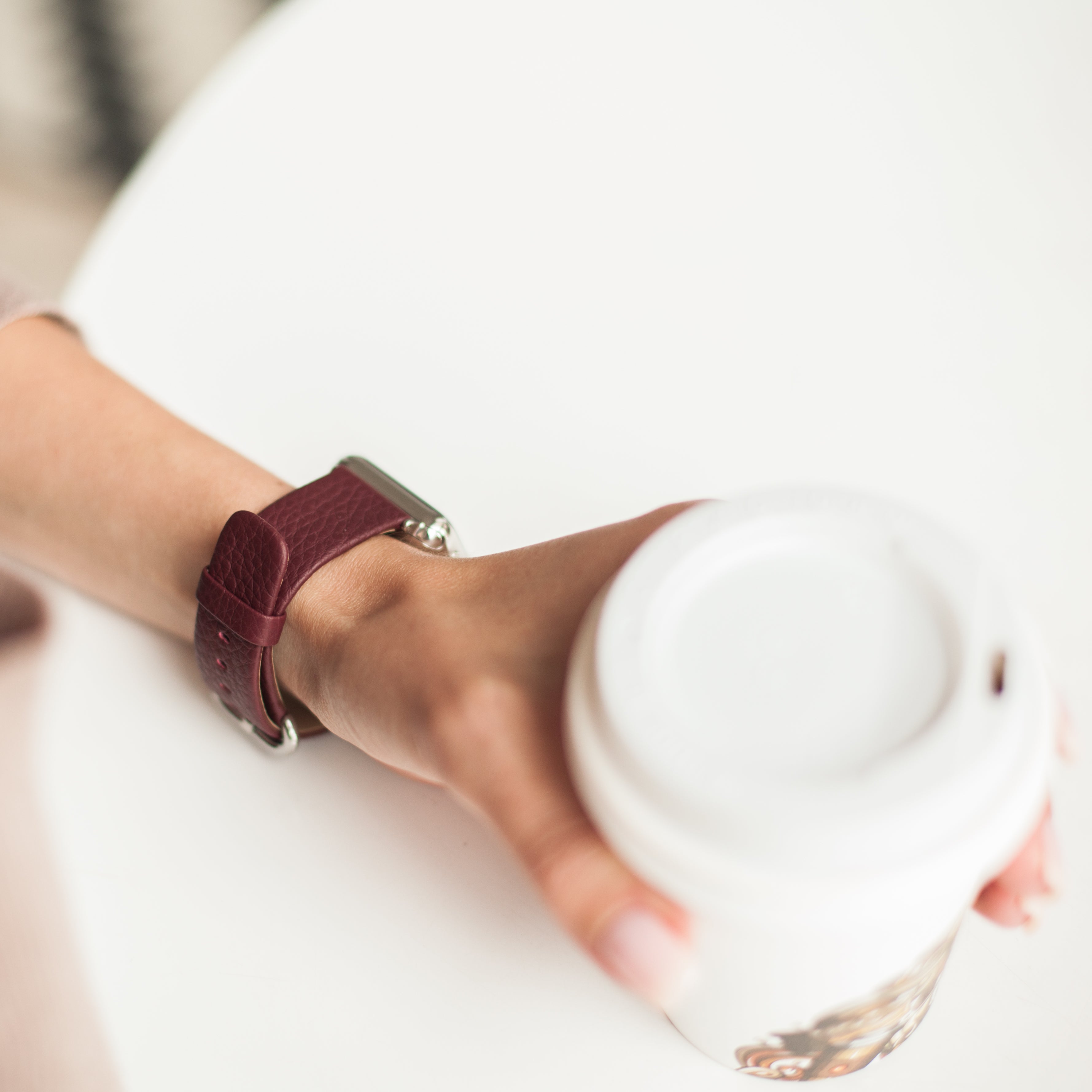 strap apple watch 41 / 42mm bordeaux