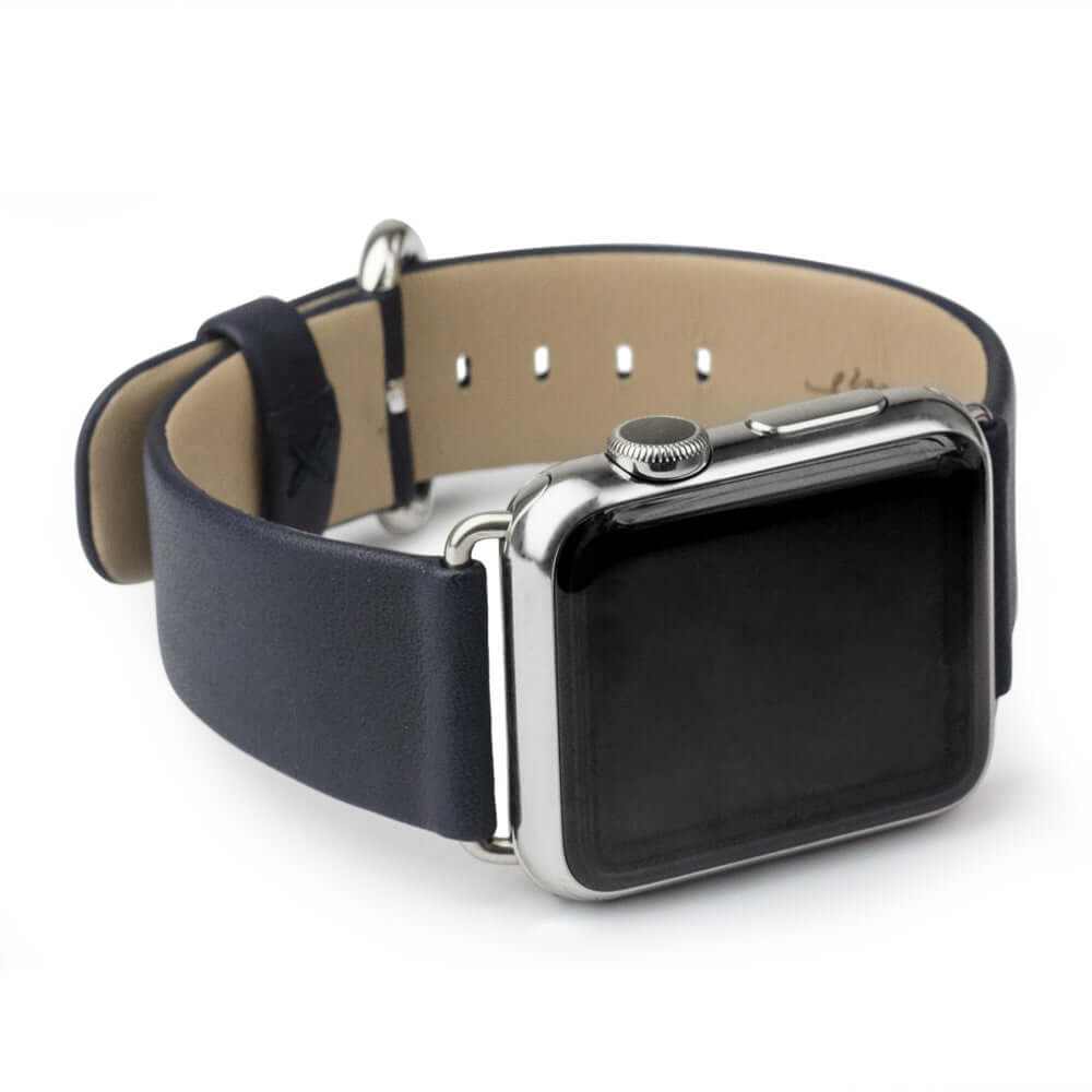 Leather Strap Apple Watch 41/42mm Dark Blue | Marcel Robert - 8