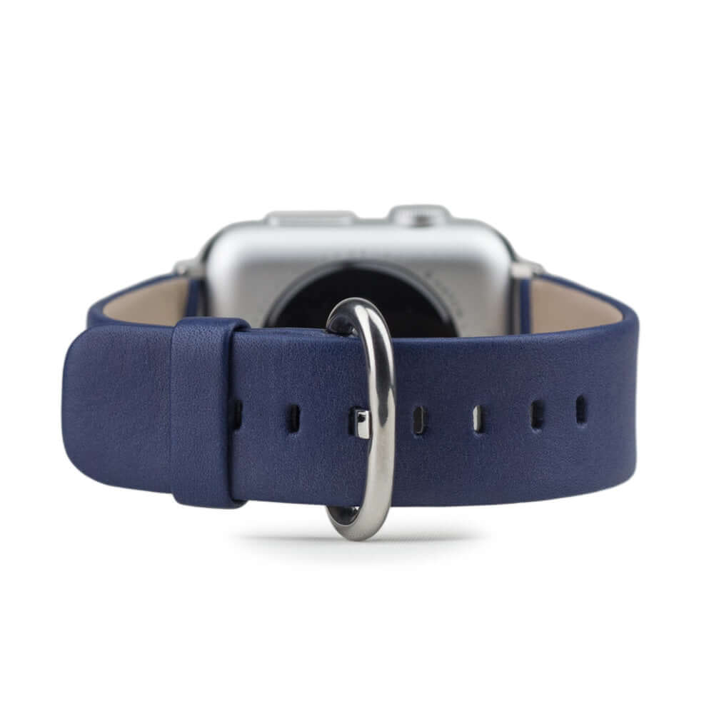 Leather Strap Apple Watch 45/46mm Royal Blue | Marcel Robert - 0