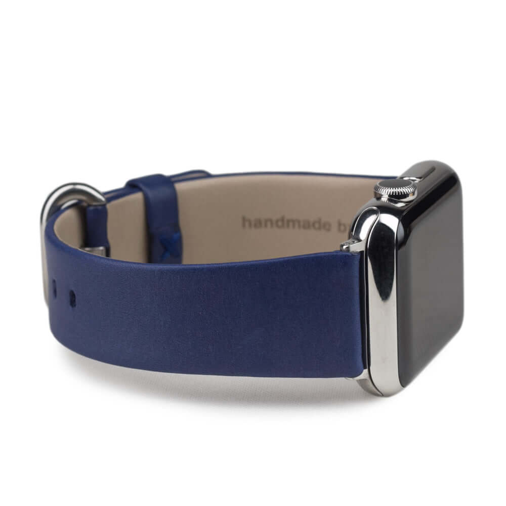 Leather Strap Apple Watch 45/46mm Royal Blue | Marcel Robert - 1