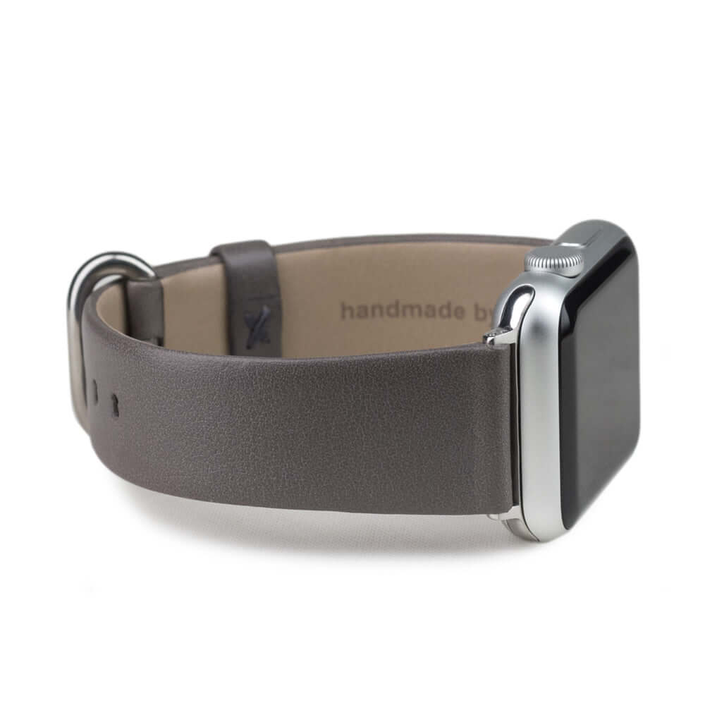 Leather Strap Apple Watch 45/46mm Grey Stone | Marcel Robert - 0