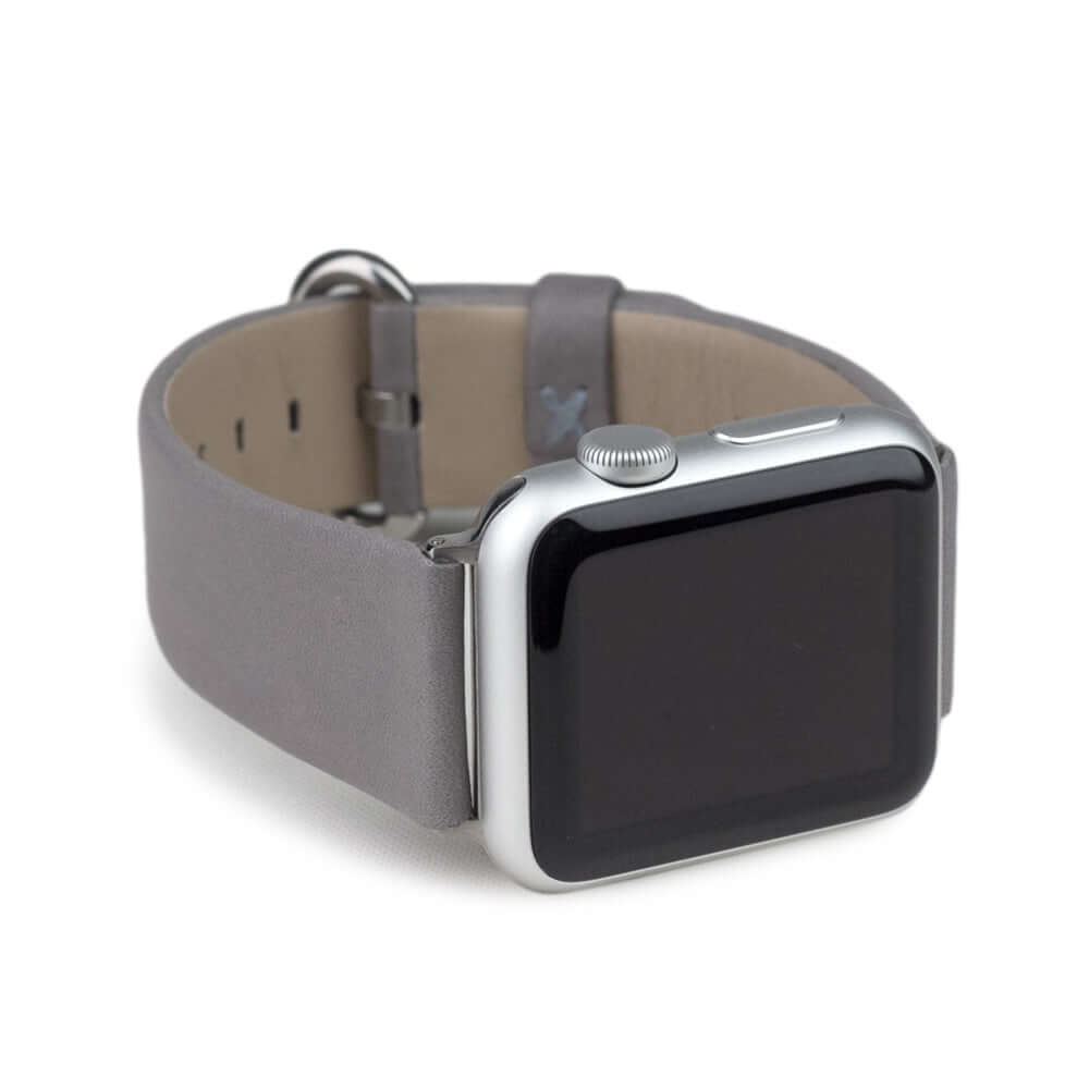 Leather Strap Apple Watch 45/46mm Grey | Marcel Robert - 2
