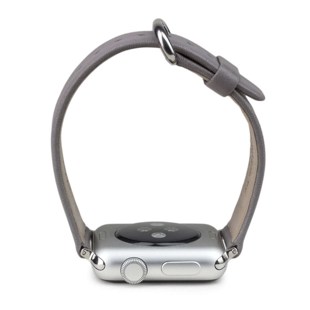 Leather Strap Apple Watch 45/46mm Grey | Marcel Robert - 12