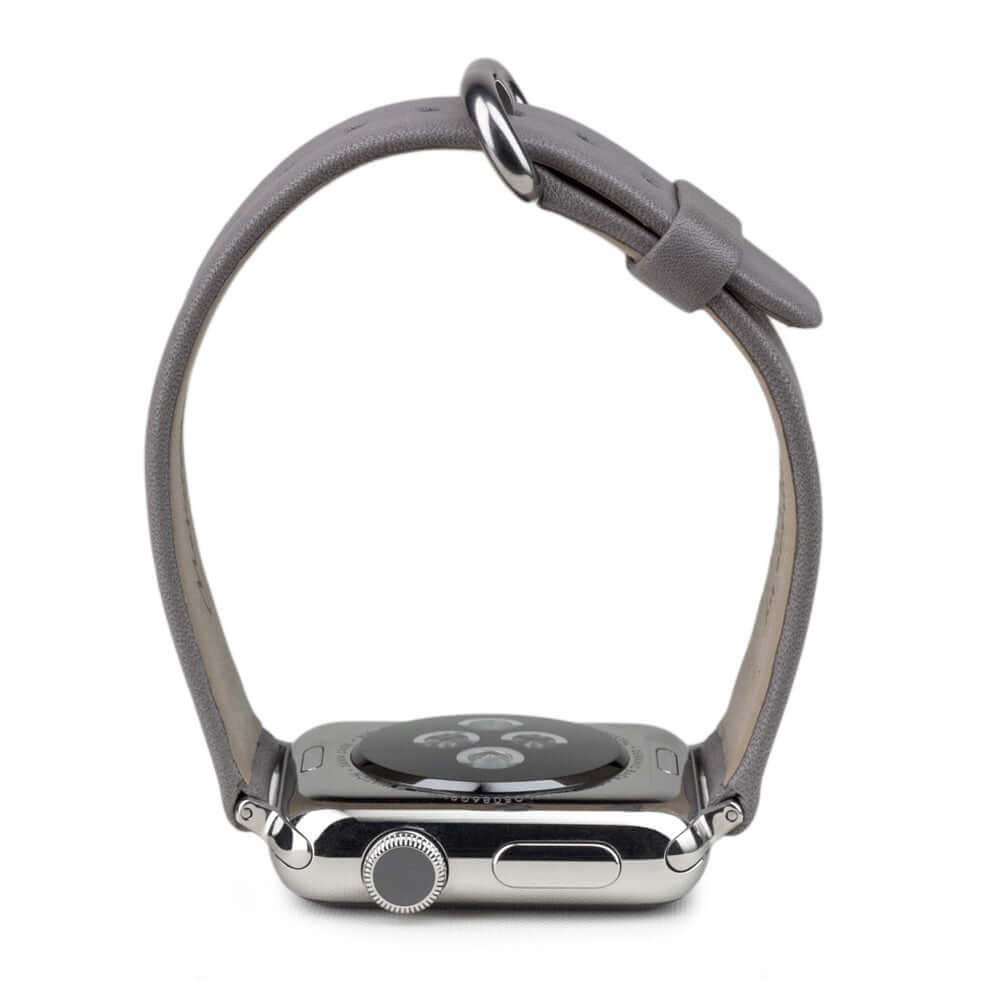 Leather Strap Apple Watch 45/46mm Grey | Marcel Robert - 5