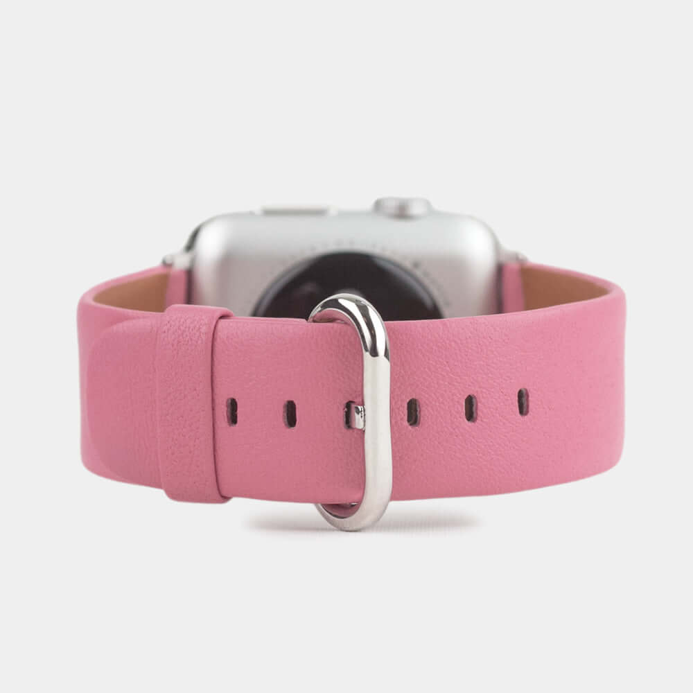 Premium Leather Strap Apple Watch 45/46mm Pink | Marcel Robert - 0