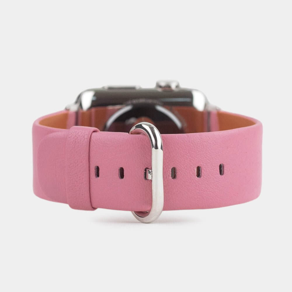 Premium Leather Strap Apple Watch 45/46mm Pink | Marcel Robert - 9
