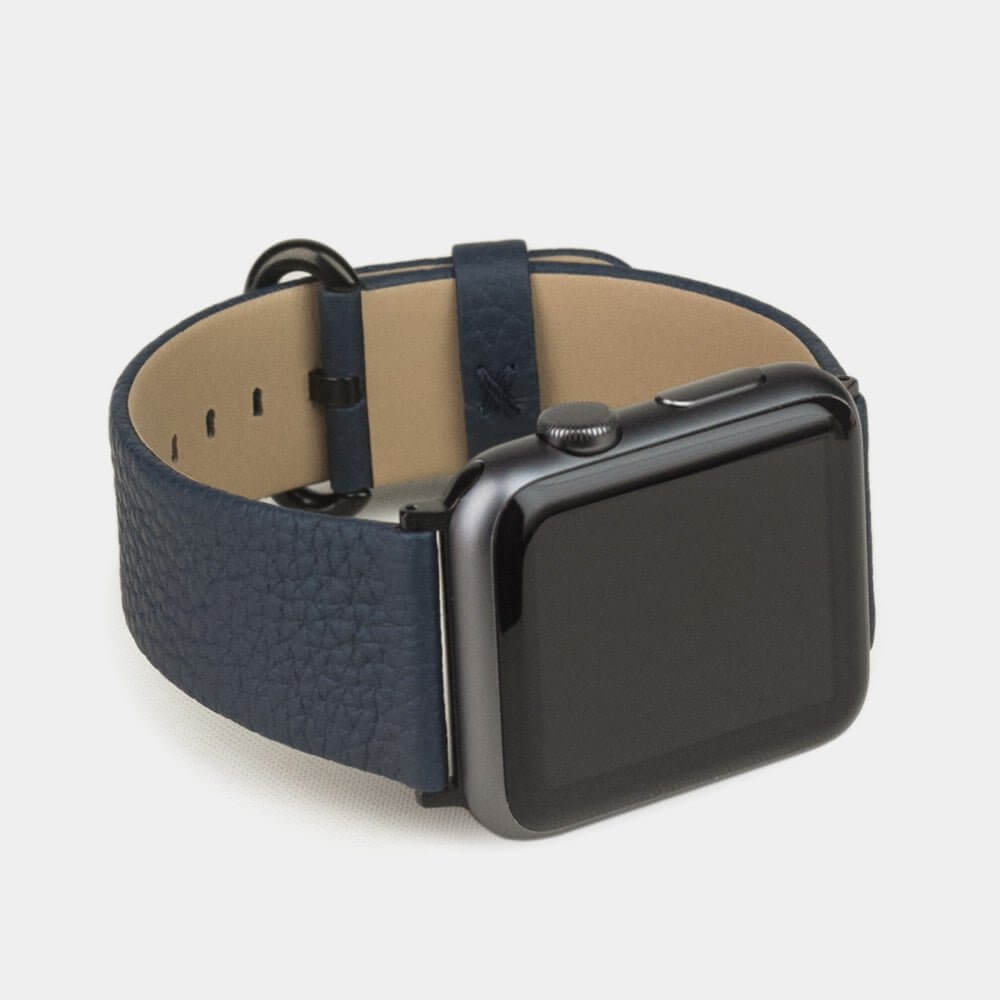 Blue Leather Strap Apple Watch 41/42mm | Marcel Robert - 10