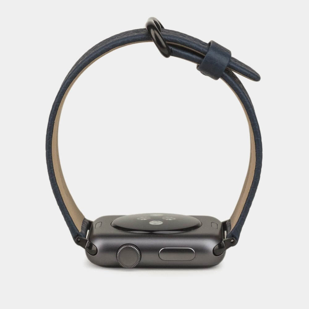 Blue Leather Strap Apple Watch 41/42mm | Marcel Robert - 11