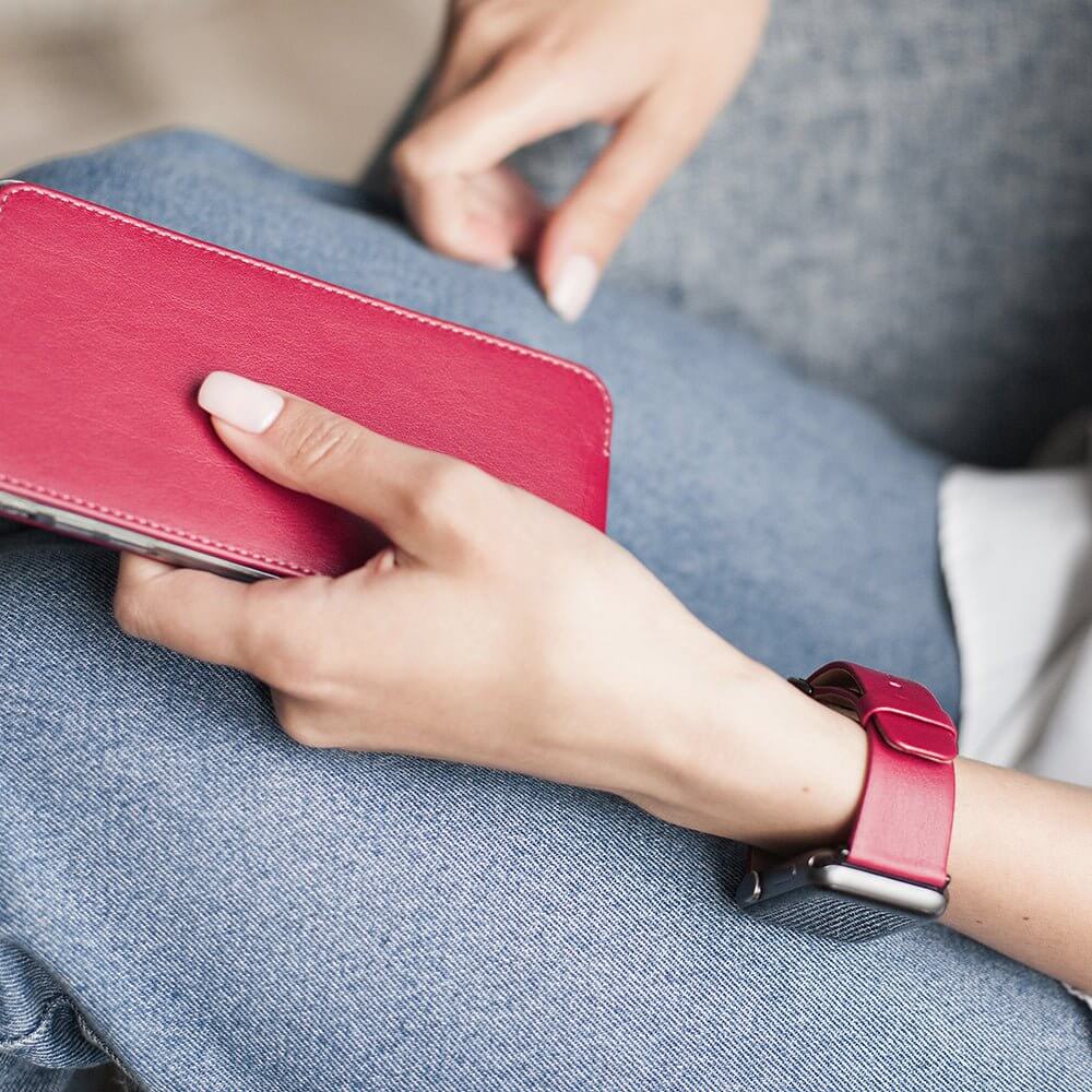 strap apple watch 45 / 46mm fushia | Marcel Robert