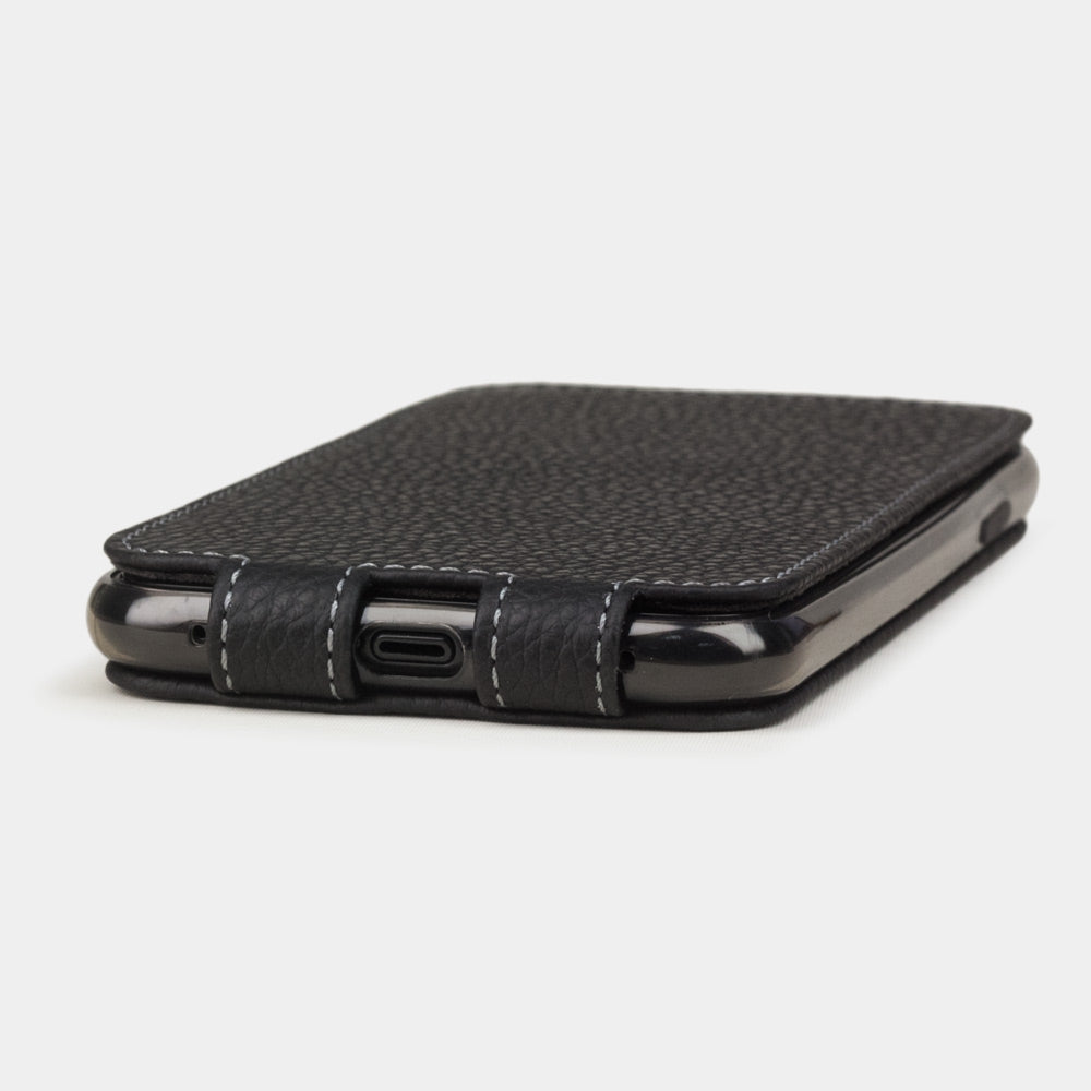 Matte Black Leather iPhone 11 Case