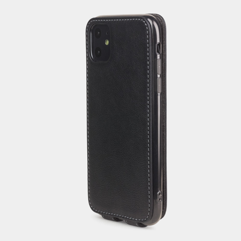 Coque iPhone 11 Cuir Noir