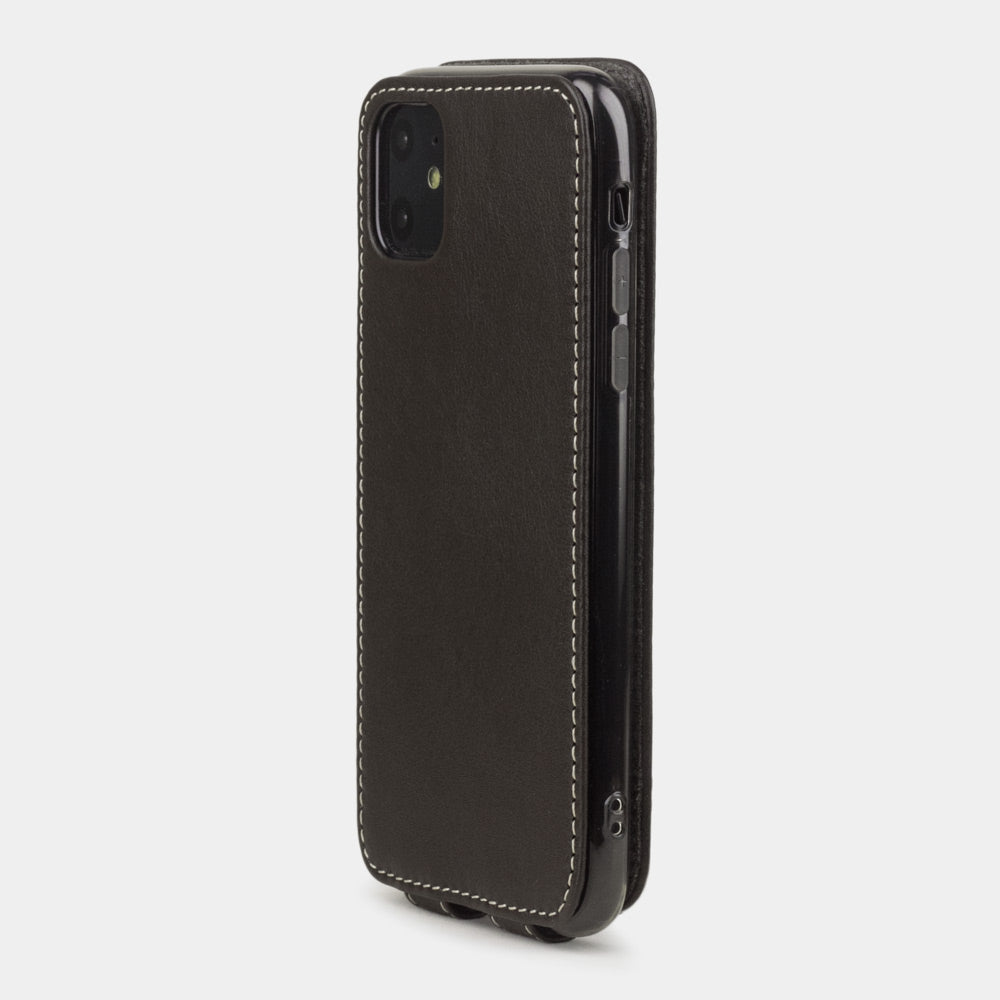 iPhone 11 Handyhülle Braun Kalbsleder – Flip