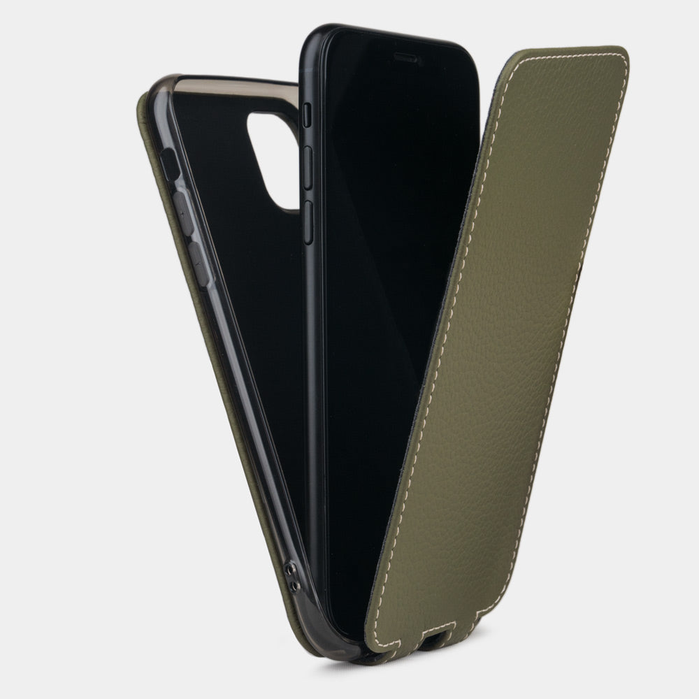 iPhone 11 Lederschutzhülle Grün
