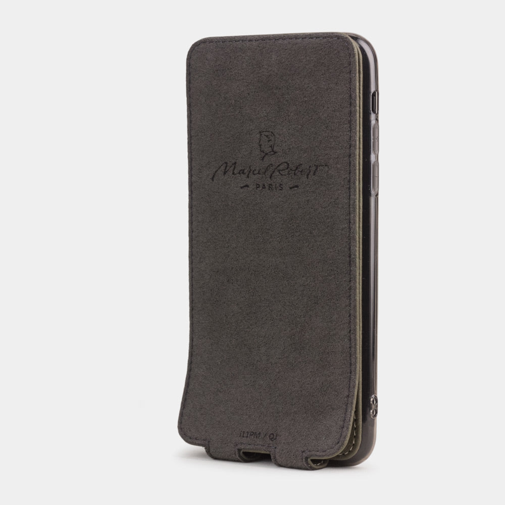 iPhone 11 Pro Green Calfskin Flip Case – Magnetic Cover