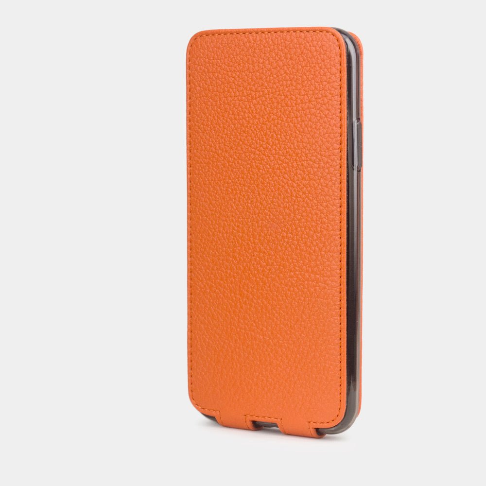 Premium Leather Case iPhone 11 Pro Orange | Marcel Robert - 2
