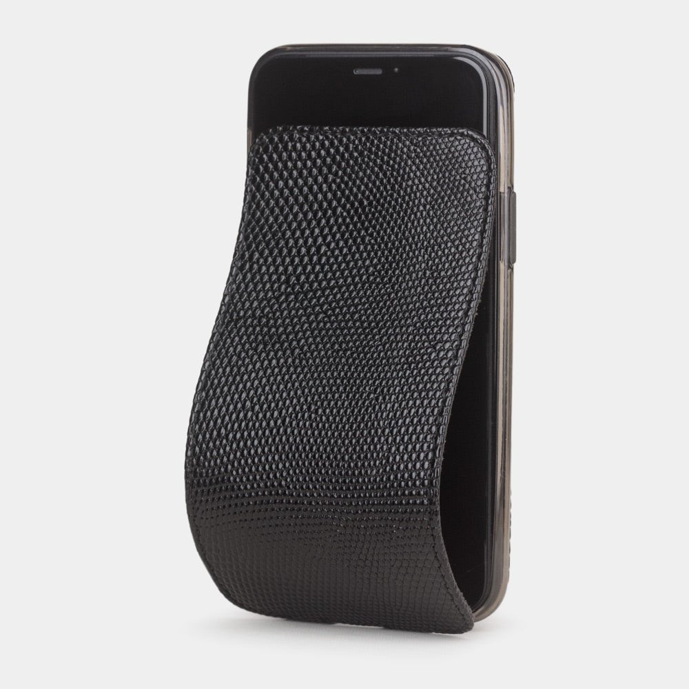 Premium Lizard Leather Case iPhone 11 Black | Marcel Robert - 0