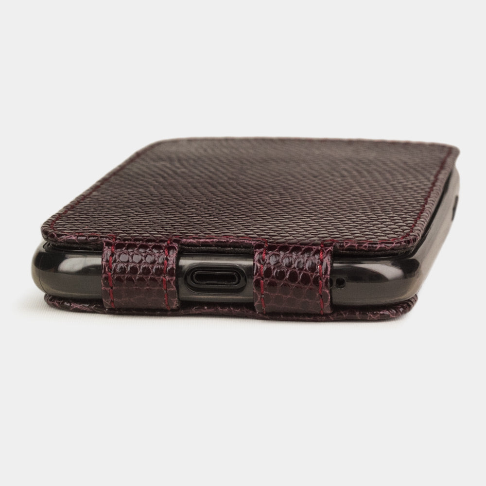 Lizard Leather Case iPhone 11 Pro Bordeaux | Marcel Robert - 3