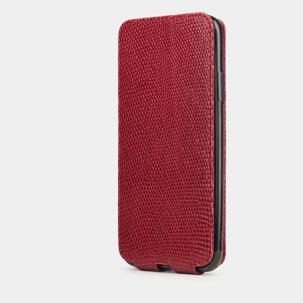 Luxury Lizard Case iPhone 11 Pro Red Leather | Marcel Robert - 2