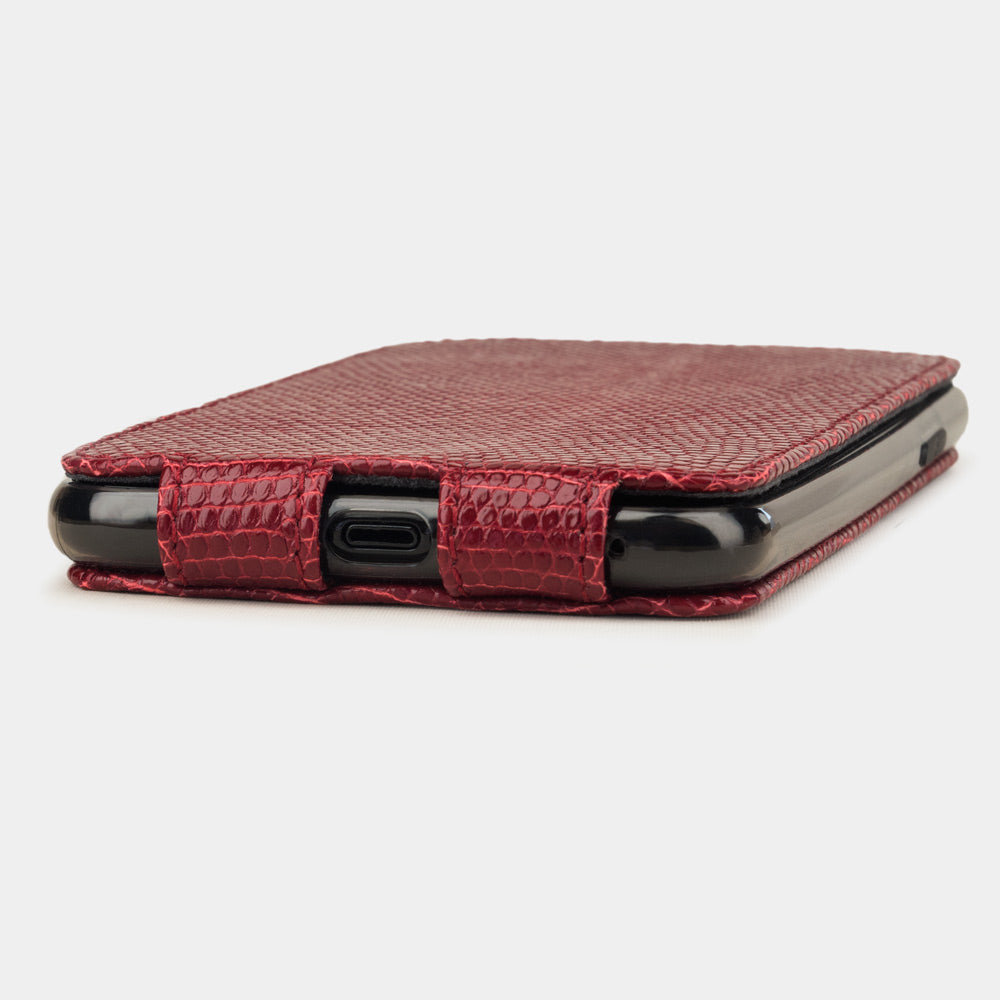 Luxury Lizard Case iPhone 11 Pro Red Leather | Marcel Robert - 5