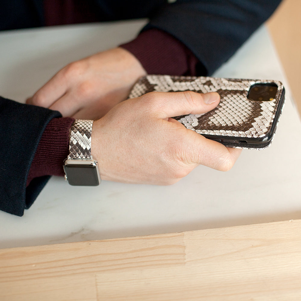 iPhone 11 Pro Max Hülle Pythonleder Natur