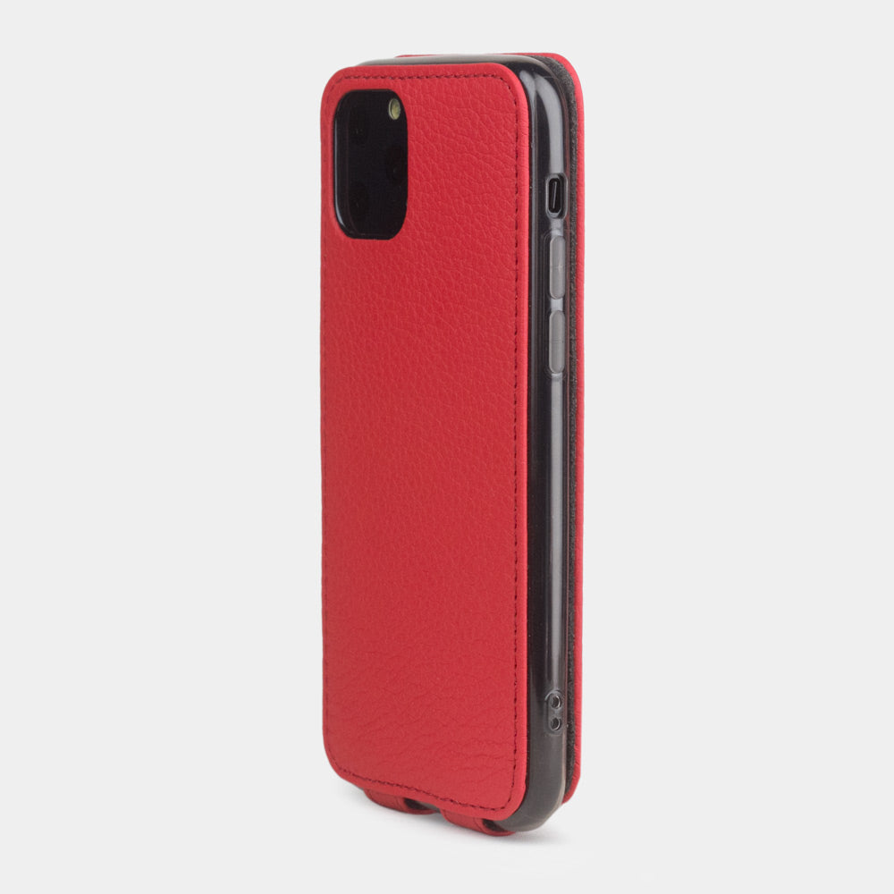 iPhone 11 Pro Lederhandyhülle Rot