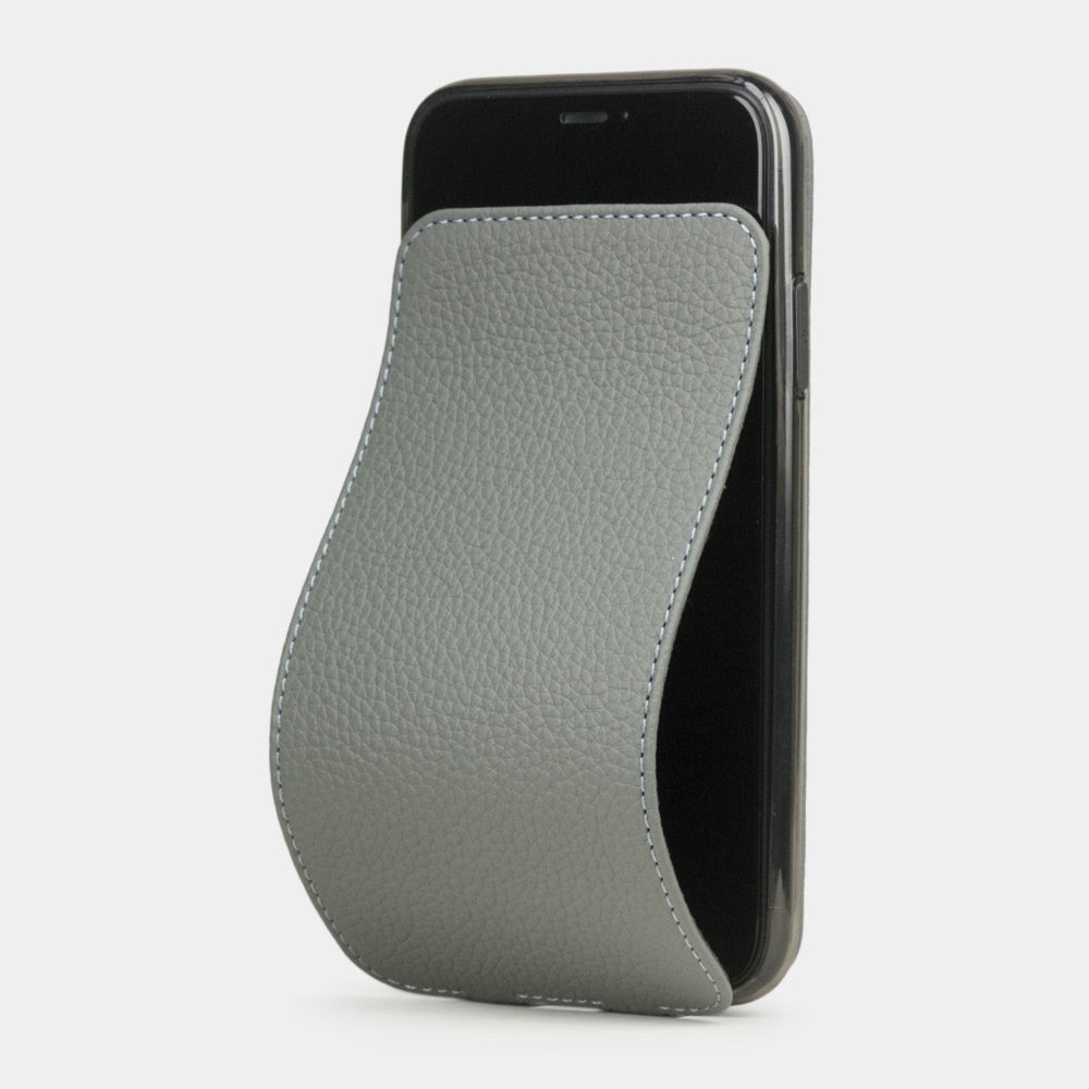 Premium Leather Case iPhone 11 Pro Max Grey | Marcel Robert - 0