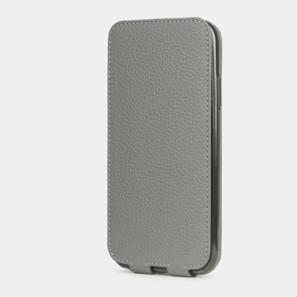 Premium Leather Case iPhone 11 Pro Max Grey | Marcel Robert - 2