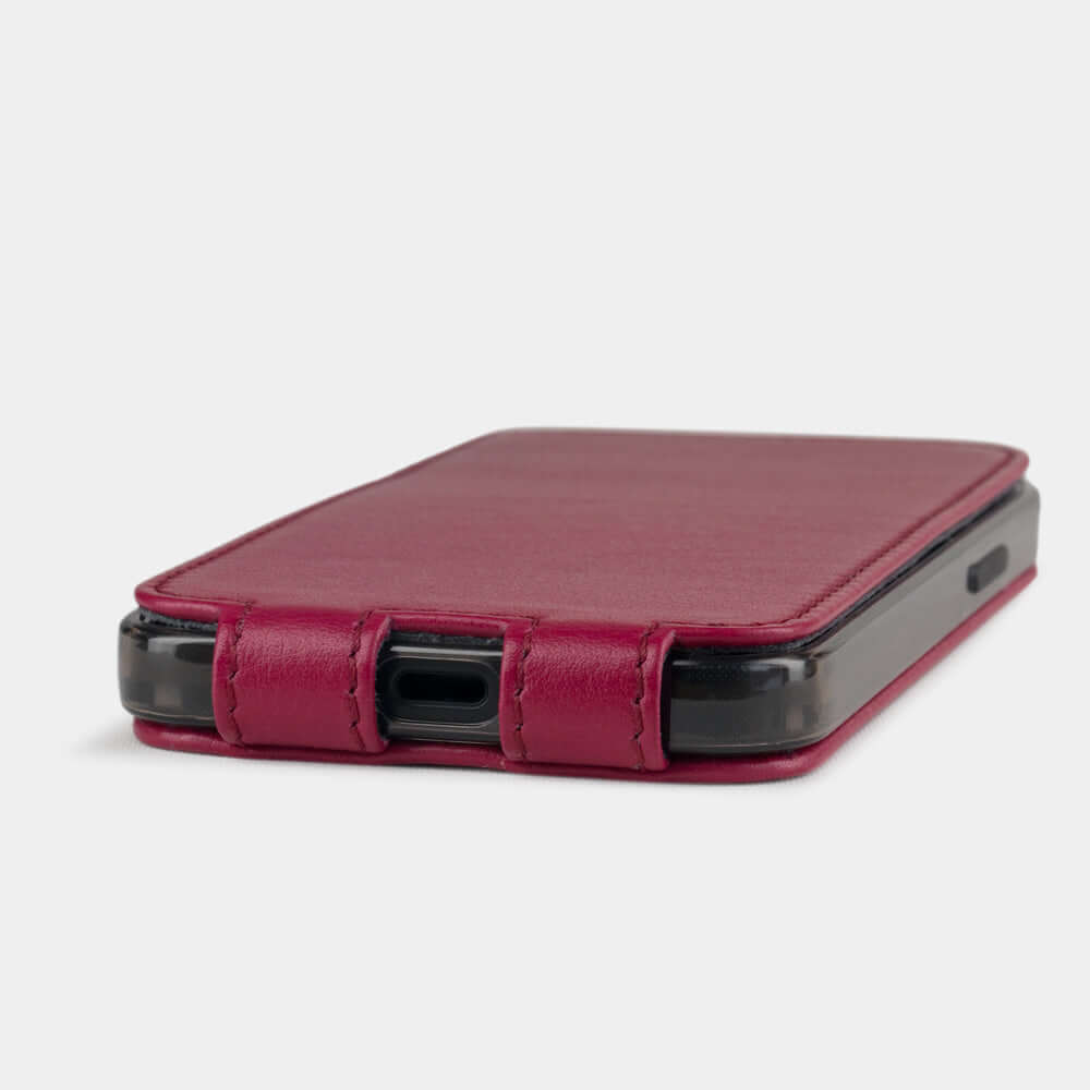 Premium Leather Case iPhone 12 Pro Max Fuchsia | Marcel Robert - 5