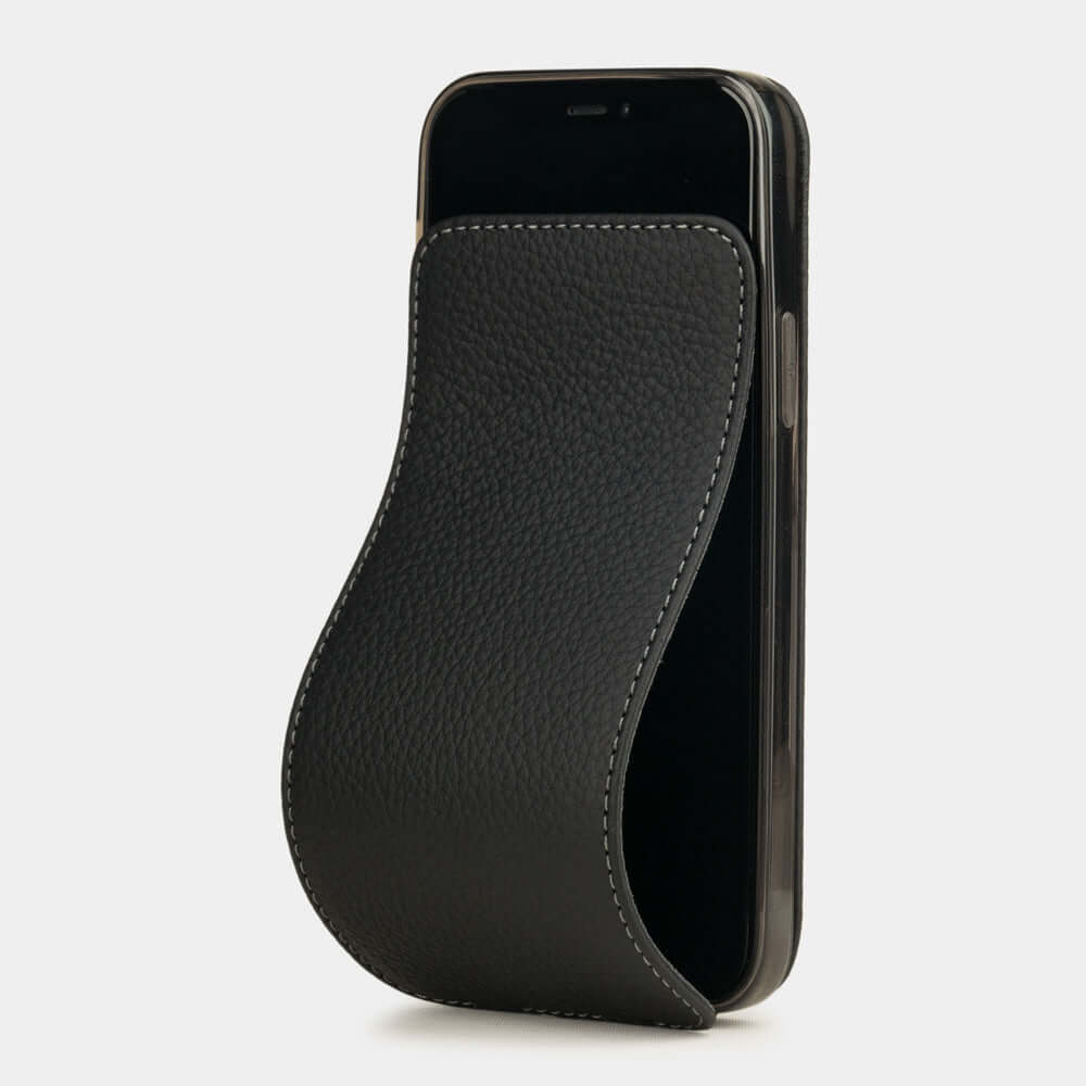 Elegant Leather Case iPhone 12 mini Black | Marcel Robert - 0