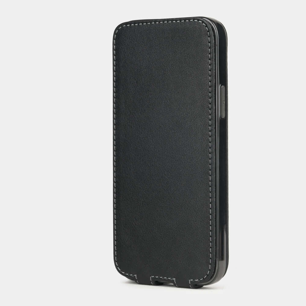 Premium Leather Case iPhone 12 Pro Black | Marcel Robert - 2