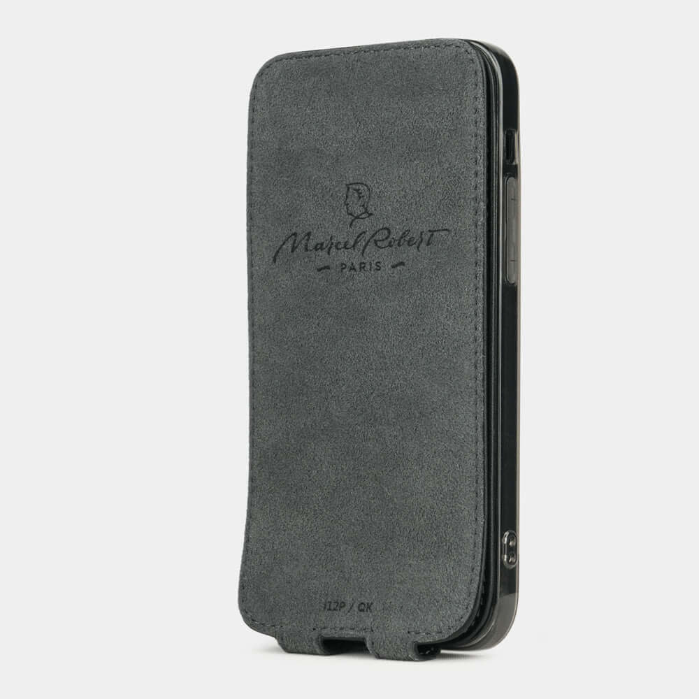 Premium Leather Case iPhone 12 Pro Black | Marcel Robert - 3