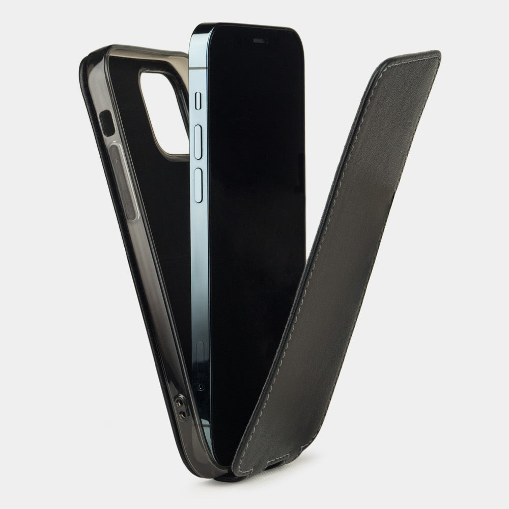 Premium Leather Case iPhone 12 mini Black | Marcel Robert - 4