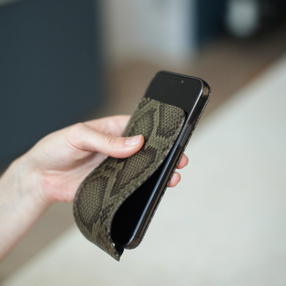 Leather Case iPhone 12 Pro Max Python Green | Marcel Robert - 6