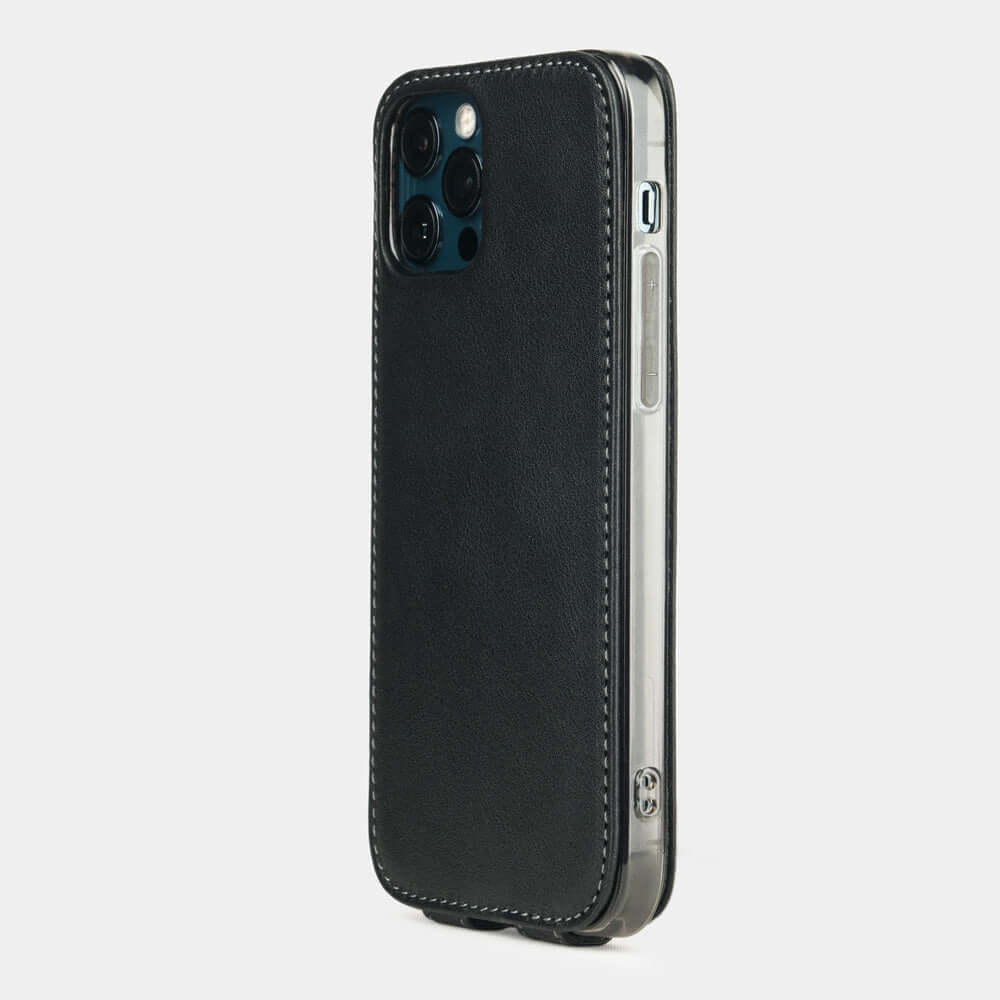 Premium Leather Case iPhone 12 Pro Black | Marcel Robert - 6