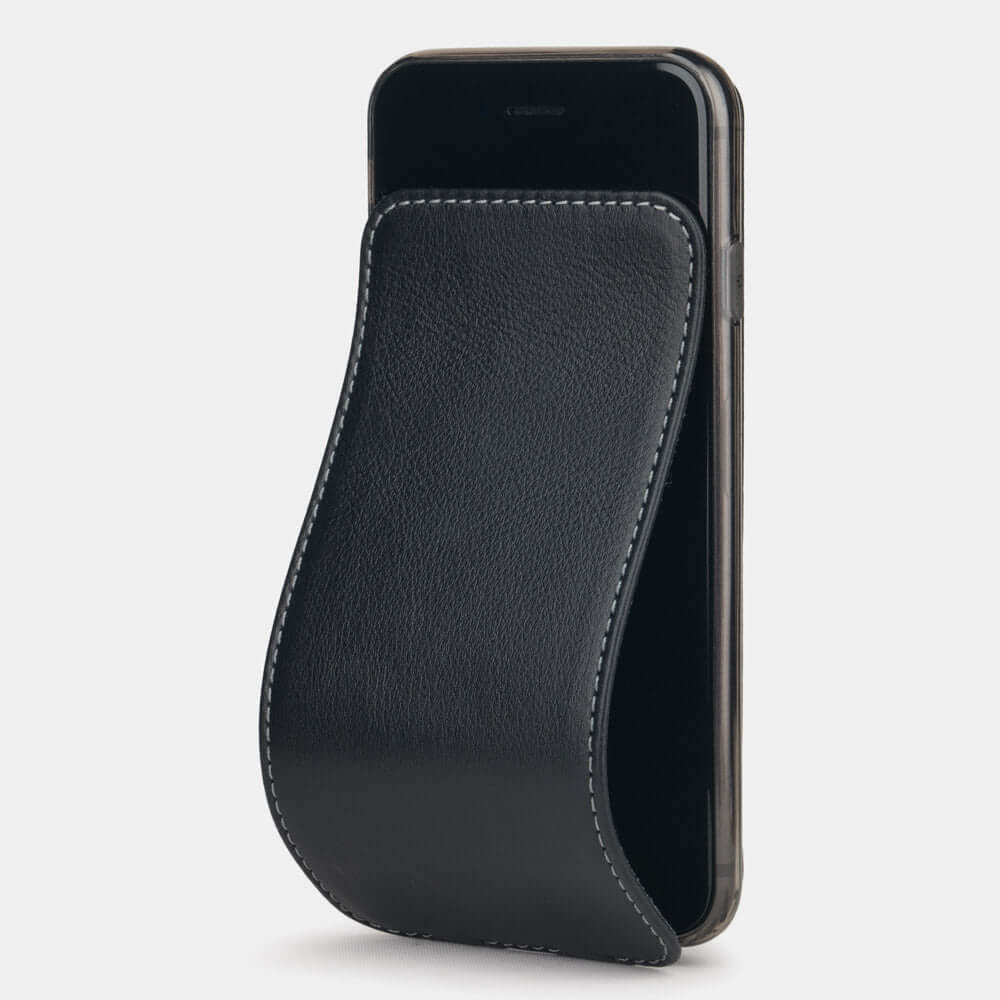 Premium Leather Case iPhone SE Black | Marcel Robert - 0