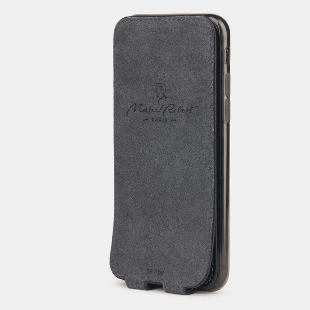 Premium Leather Case iPhone SE Black | Marcel Robert - 3