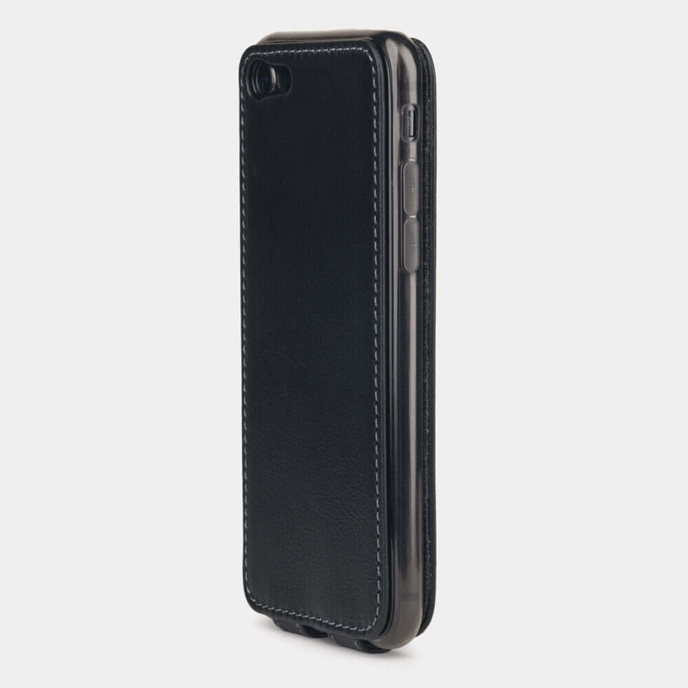 Premium Leather Case iPhone SE Black | Marcel Robert - 4