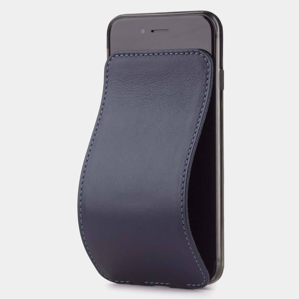 Premium Leather Case iPhone SE Blue Indigo | Marcel Robert - 0