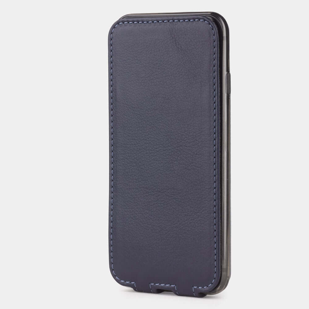 Premium Leather Case iPhone SE Blue Indigo | Marcel Robert - 2