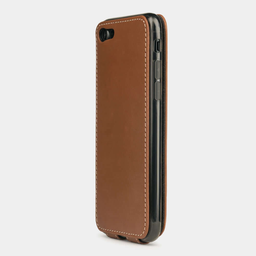 Premium Leather Case iPhone SE Gold | Marcel Robert - 4