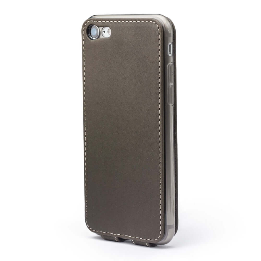 Premium Leather Case iPhone SE Khaki Green | Marcel Robert - 5