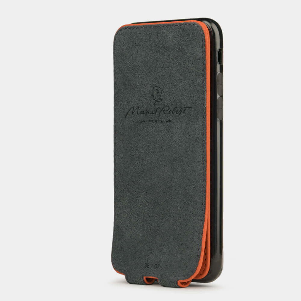 Premium Leather Case iPhone SE 2020 Orange | Marcel Robert - 3